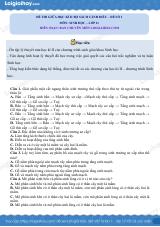 Đề thi giữa học kì 2 Sinh 11 Cánh diều - Đề số 1